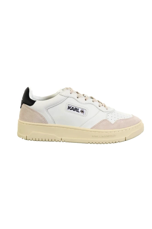 KARL LAGERFELD KARL LAGERFELD ΠΑΠΟΥΤΣΙΑ SNEAKERS KREW ΜΠΕΖ ΛΕΠΤΟΜΕΡΕΙΕΣ ΛΕΥΚΟ