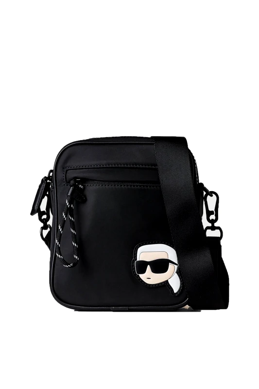 KARL LAGERFELD KARL LAGERFELD ΤΣΑΝΤΑΚΙ CROSSBODY K/IKONIK 2.0 LOGO ΜΑΥΡΟ