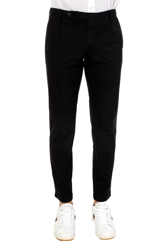 AT.P.CO AT.P.CO ΠΑΝΤΕΛΟΝΙ CHINO ΜΕ ΠΙΕΤΕΣ SASAP353 TC506/T ΜΑΥΡΟ