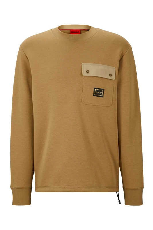 HUGO HUGO ΦΟΥΤΕΡ CREW NECK DHALULL ΧΑΚΙ