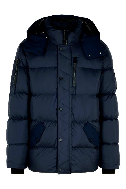 MOOSE KNUCKLES MOOSE KNUCKLES ΜΠΟΥΦΑΝ JACKET ΑΠΟΣΠΩΜΕΝΗ ΚΟΥΚΟΥΛΑ EVEREST 3Q ΜΠΛΕ