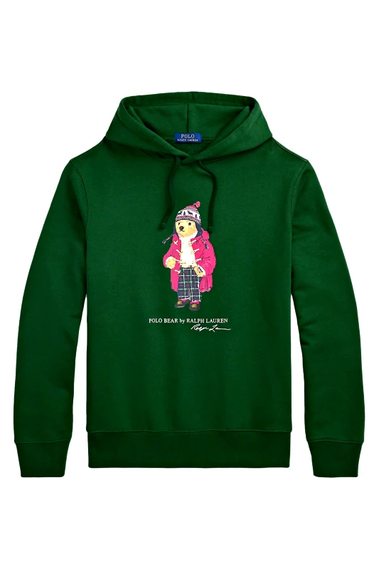 RALPH LAUREN RALPH LAUREN ΦΟΥΤΕΡ HOODIE LOGO BEAR ΠΡΑΣΙΝΟ
