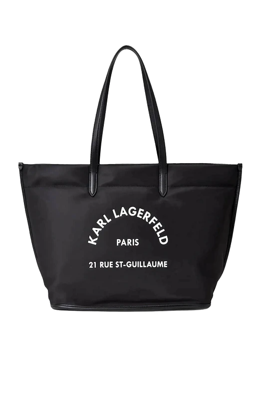 KARL LAGERFELD KARL LAGERFELD ΤΣΑΝΤΑ K/SQUARE SP LG TOTE MONOGRAM ΜΑΥΡΟ