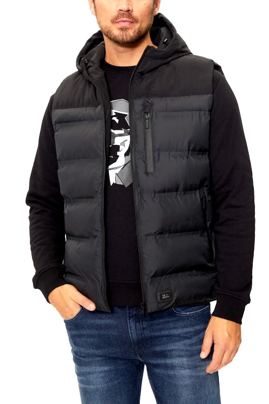 KARL LAGERFELD KARL LAGERFELD ΜΠΟΥΦΑΝ ΑΜΑΝΙΚΟ HOODIE LOGO ΜΑΥΡΟ