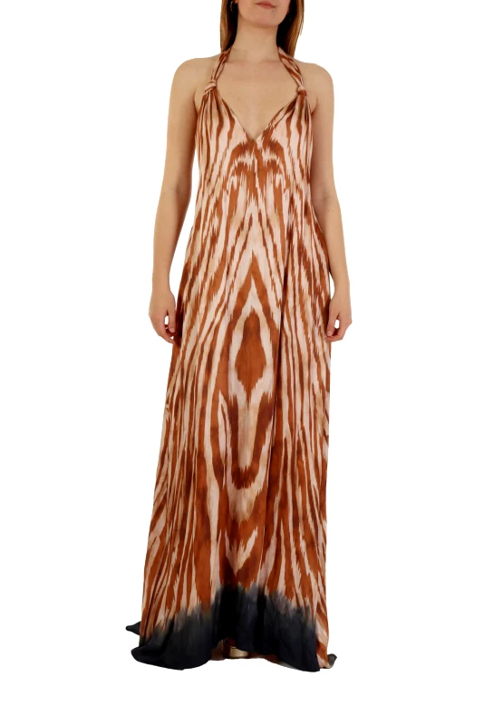 PINKO PINKO ΦΟΡΕΜΑ ΜΑΚΡΥ PARLAMI ZEBRA ΜΠΕΖ