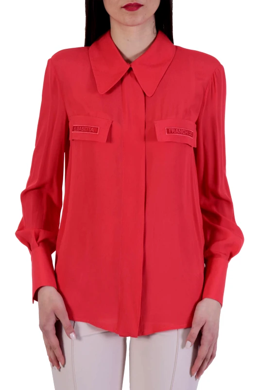 ELISABETTA FRANCHI ELISABETTA FRANCHI ΠΟΥΚΑΜΙΣΟ LOGO ΚΟΡΑΛΙ