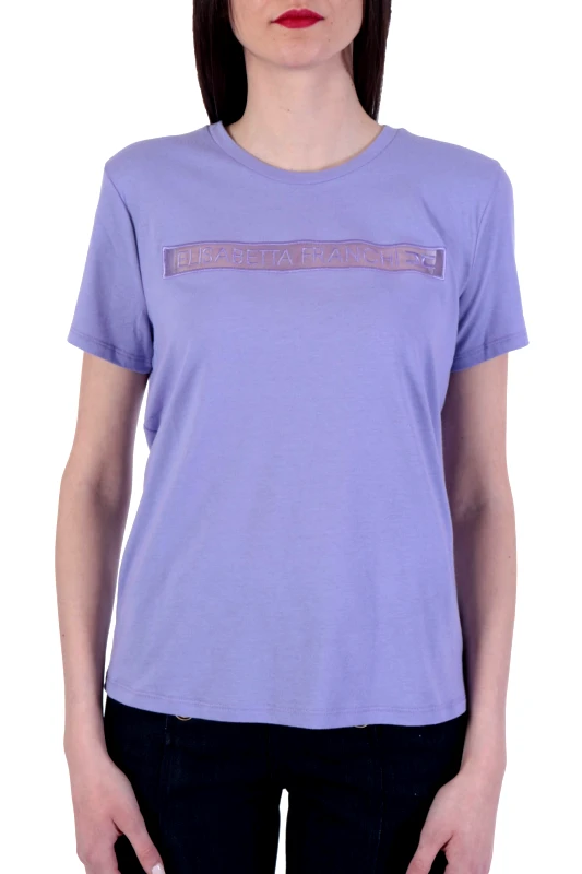 ELISABETTA FRANCHI ELISABETTA FRANCHI T-SHIRT LOGO ΛΕΒΑΝΤΑ