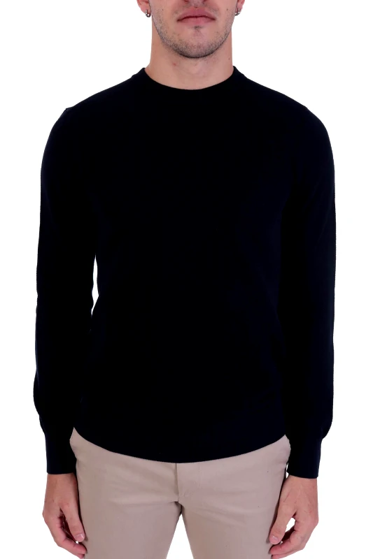 HUGO HUGO ΠΛΕΚΤΟ CREW NECK SAN CLEMENS 2 ΜΠΛΕ