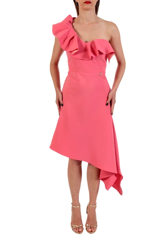 RELISH RELISH ΦΟΡΕΜΑ MIRIADER MIDI ΑΣΥΜΜΕΤΡΟ ΕΝΑΣ ΩΜΟΣ ΒΟΛΑΝ ΡΟΖ