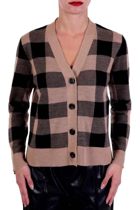 MARELLA MARELLA SPORT ΖΑΚΕΤΑV-NECK ΚΟΥΜΠΙΑ ΚΑΡΩ ΜΠΕΖ