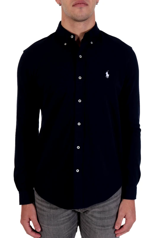 RALPH LAUREN RALPH LAUREN ΠΟΥΚΑΜΙΣΟ FEATHERWEIGHT MESH BUTTON DOWN BSR ΜΠΛΕ