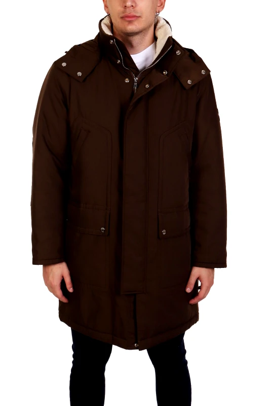 BOSS BOSS ΜΠΟΥΦΑΝ JACKET ΑΠΟΣΠΩΜΕΝΗ ΚΟΥΚΟΥΛΑ H-COYAN ΧΑΚΙ