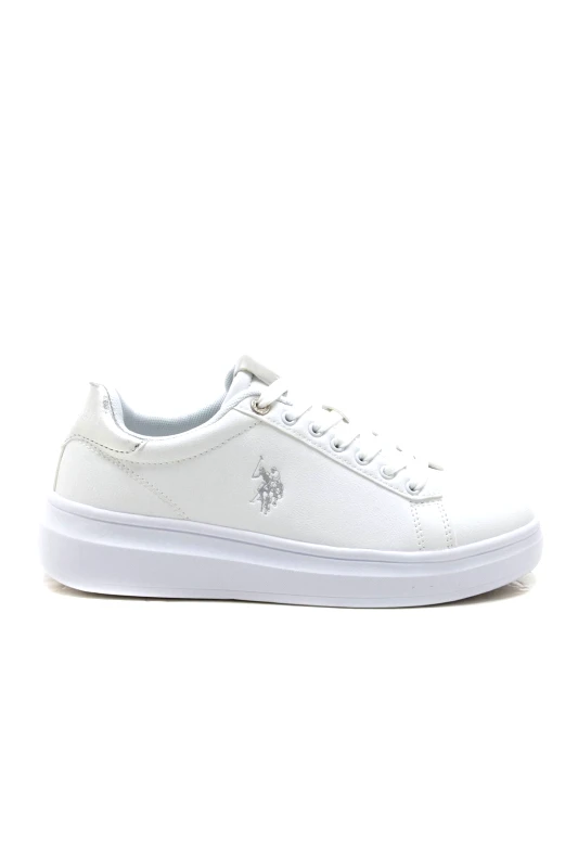 U.S. POLO ASSN U.S. POLO ASSN. ΠΑΠΟΥΤΣΙΑ SNEAKERS LOGO ΛΕΥΚΟ
