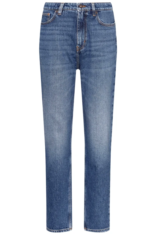HUGO BLUE HUGO BLUE ΠΑΝΤΕΛΟΝΙ JEANS NOE_ MOM FIT DENIM ΜΠΛΕ
