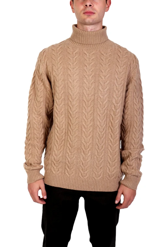 BALDESSARINI BALDESSARINI ΠΛΕΚΤΟ TURTLE NECK KASTOR ΜΠΕΖ
