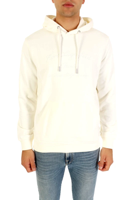 KARL LAGERFELD KARL LAGERFELD ΦΟΥΤΕΡ HOODIE LOGO ΕΚΡΟΥ