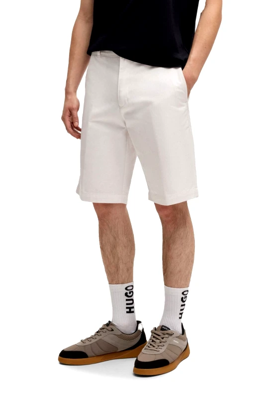 HUGO HUGO ΒΕΡΜΟΥΔΑ CHINO DARIK241 ΛΕΥΚΟ