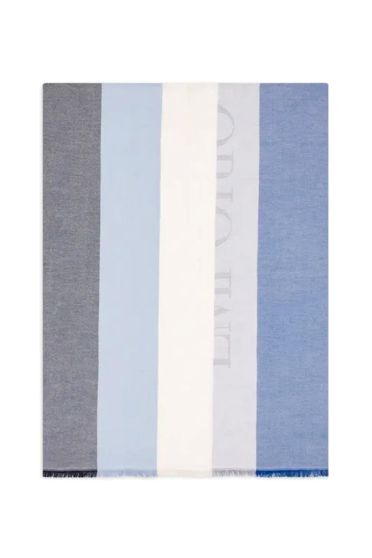 EMPORIO ARMANI EMPORIO ARMANI ΕΣΑΡΠΑ LOGO ΕΚΡΟΥ-ΣΙΕΛ