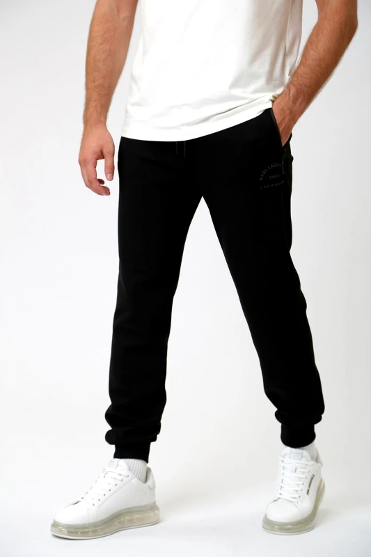 KARL LAGERFELD KARL LAGERFELD ΠΑΝΤΕΛΟΝΙ ΦΟΡΜΑ LOGO ΜΑΥΡΟ