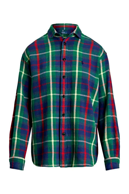 RALPH LAUREN RALPH LAUREN ΠΟΥΚΑΜΙΣΟ CLASSICS JACKET ΚΑΡΩ ΠΟΛΥΧΡΩΜΟ