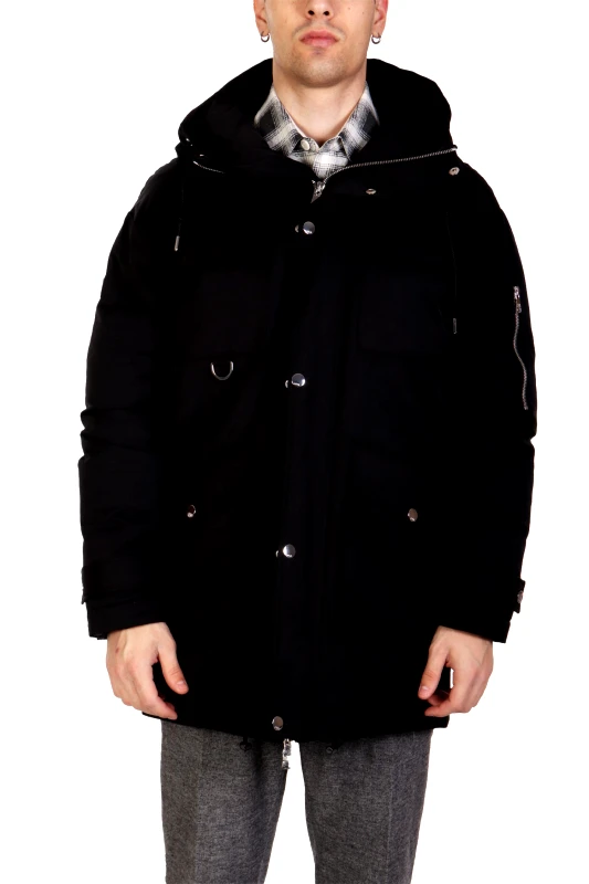 KARL LAGERFELD KARL LAGERFELD ΜΠΟΥΦΑΝ HOODED PARKA ΜΑΥΡΟ