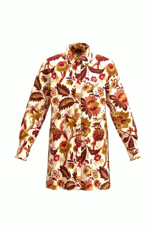 MARELLA MARELLA ΕΜΜΕ ΠΟΥΚΑΜΙΣΑ CONICO ΦΛΟΡΑΛ ΜΠΕΖ