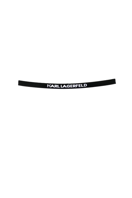 KARL LAGERFELD KARL LAGERFELD BEACHWEAR ΜΑΓΙΩ ΜΠΙΚΙΝI BOTTOM ΛΟΓΟΤΥΠΟ ΛΕΥΚΟ/ΜΑΥΡΟ