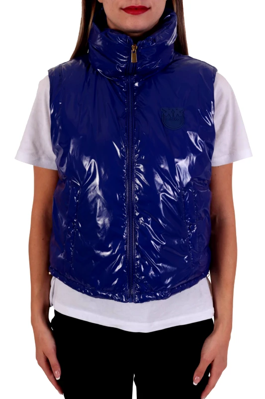 PINKO PINKO ΜΠΟΥΦΑΝ ΑΜΑΝΙΚΟ GRACIA CROP VINYL ΜΩΒ