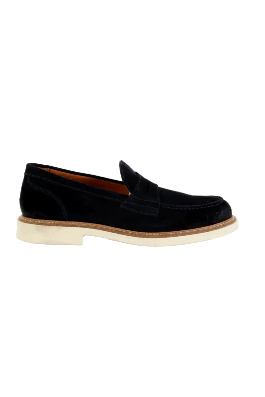MARCO FERRETTI MARCO FERRETTI ΠΑΠΟΥΤΣΙΑ LOAFER ANTIK SUEDE ΜΠΛΕ