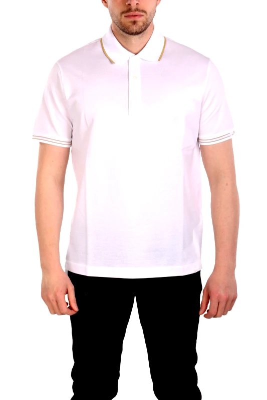 PAUL&SHARK PAUL&SHARK POLO ΡΙΓΑ ΓΙΑΚΑΣ ΛΕΥΚΟ-ΧΡΥΣΟ