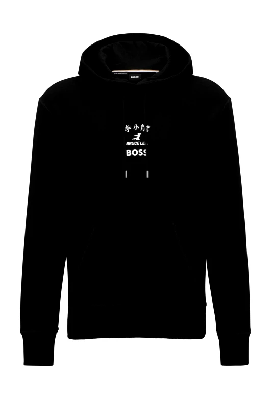 BOSS BOSS ΦΟΥΤΕΡ HOODIE W_LEE ΜΑΥΡΟ