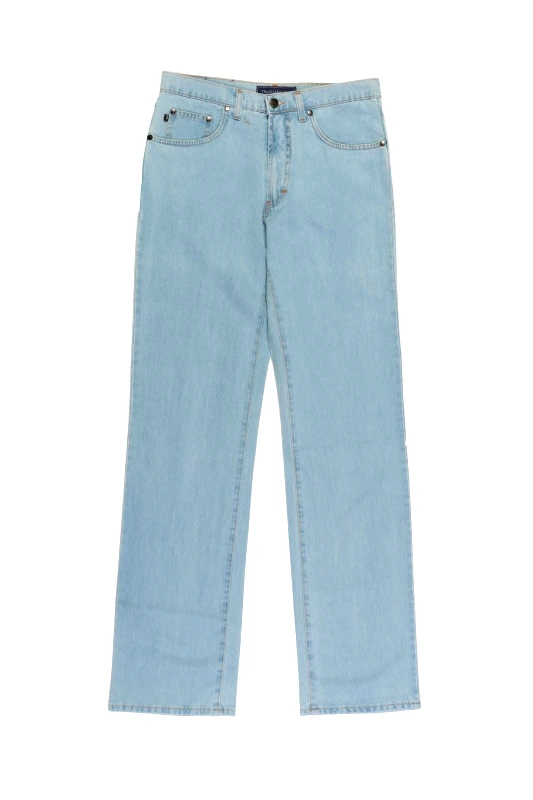 TRUSSARDI JEANS TRUSSARDI JEANS ΠΑΝΤΕΛΟΝΙ JEANS 380 ΑΝΟΙΧΤΟ ΜΠΛΕ