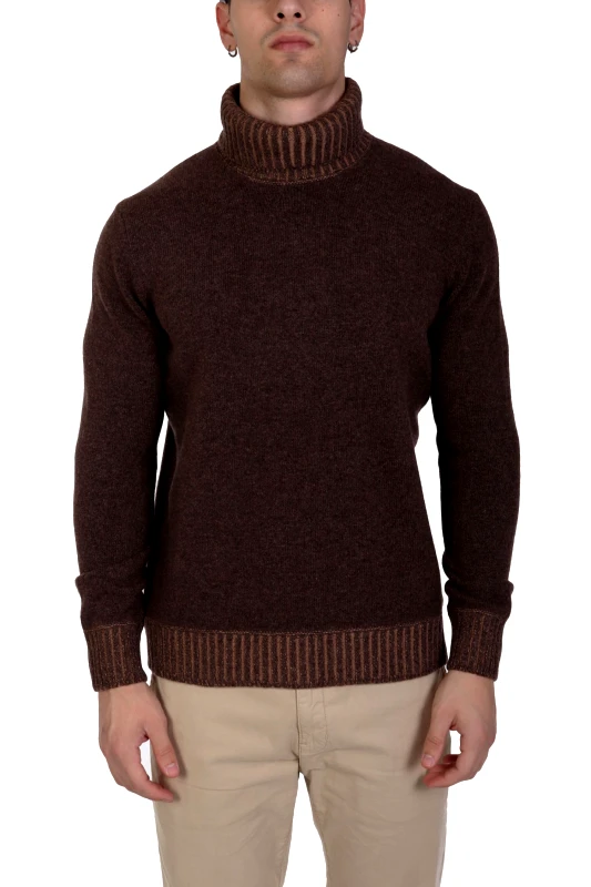 GRAN SASSO GRAN SASSO ΠΛΕΚΤΟ TURTLE NECK ΚΑΦΕ