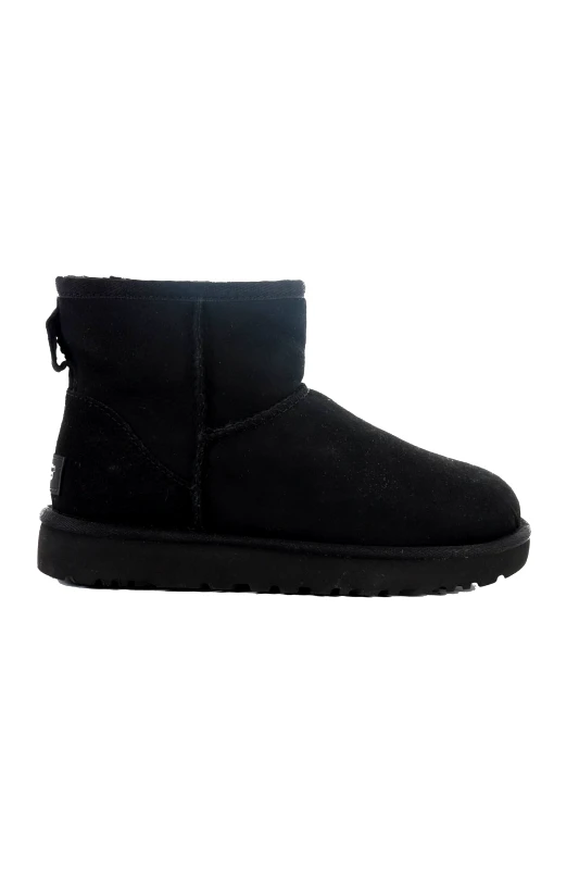 UGG UGG ΠΑΠΟΥΤΣΙΑ ΜΠΟΤΑΚΙΑ CLASSIC MINI II ΜΑΥΡΟ