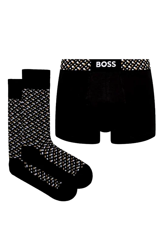 BOSS BOSS ΕΣΩΡΟΥΧΟ ΚΑΛΤΣΑ TRUNKSOCK GIFT ΜΑΥΡΟ