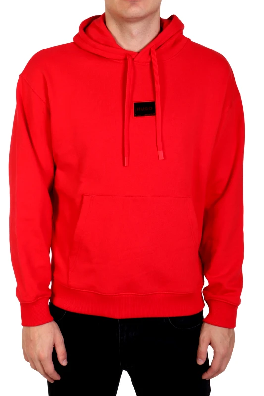 HUGO HUGO ΦΟΥΤΕΡ HOODIE DUGOJELLOW LOGO ΚΟΚΚΙΝΟ