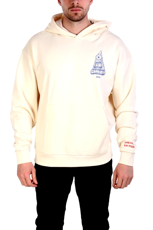 HUGO BLUE HUGO BLUE ΦΟΥΤΕΡ HOODIE NIZZERIOHOOD ΕΚΡΟΥ