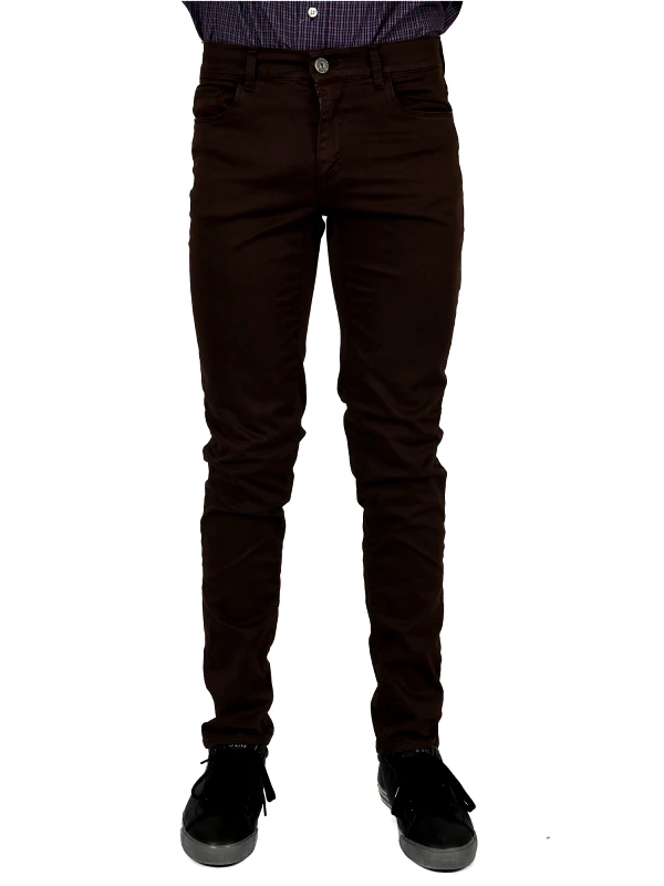 TRUSSARDI JEANS TRUSSARDI JEANS ΠΑΝΤΕΛΟΝΙ 5ΤΣΕΠΟ 370 CLOSE ΚΑΦΕ