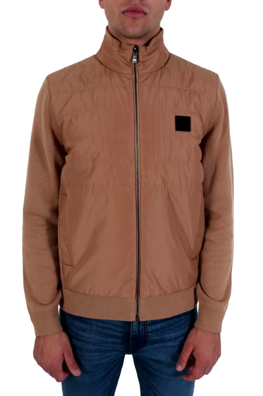 BOSS BOSS ΠΛΕΚΤΟ FULLZIP LAVANDO ΜΠΕΖ