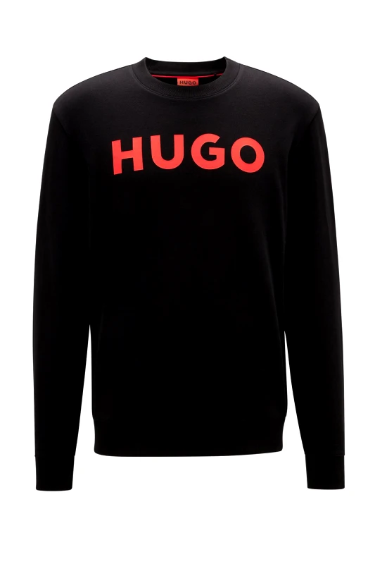 HUGO HUGO ΦΟΥΤΕΡ CREW NECK DEM ΜΑΥΡΟ