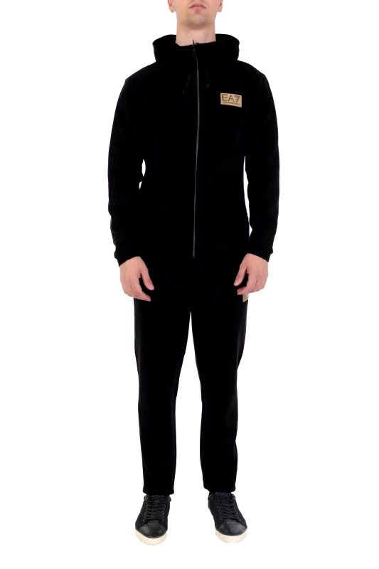 ARMANI 7 ARMANI 7 ΦΟΥΤΕΡ ZIPHOOD GOLD LOGO ΜΑΥΡΟ