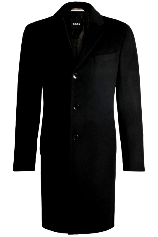 BOSS BOSS ΠΑΛΤΟ H-HYDE-244 ΜΑΥΡΟ