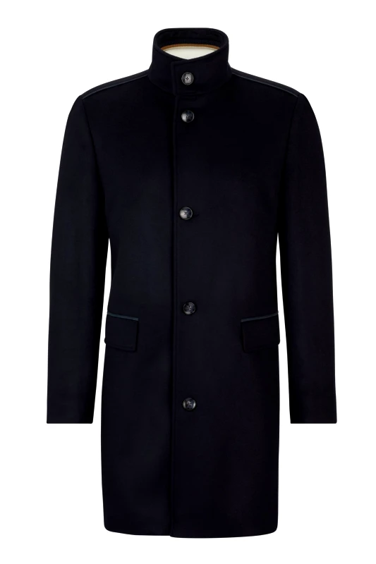 BOSS BOSS ΠΑΛΤΟ REGULAR FIT H-JARED-STANDUP-234 ΜΠΛΕ