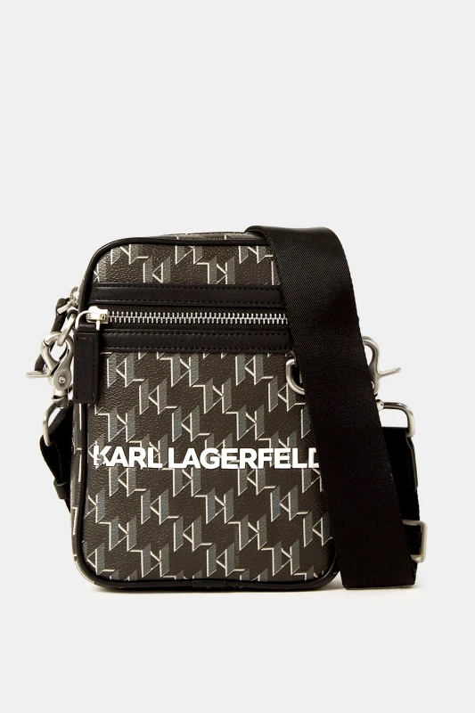 KARL LAGERFELD KARL LAGERFELD ΤΣΑΝΤΑΚΙ CROSSBODY IKONIK KLASSIK NS CB ΜΑΥΡΟ