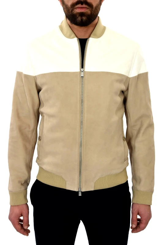 BOSS BOSS BUSINESS ΜΠΟΥΦΑΝ BOMBER MAROL ΛΕΥΚΟ-ΜΠΕΖ