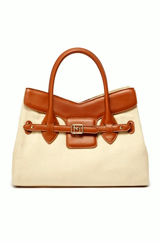 MARELLA MARELLA ACCESSORI ΤΣΑΝΤΑ ΩΜΟΥ/ΧΕΙΡΟΣ YORK CANVAS ΜΠΕΖ