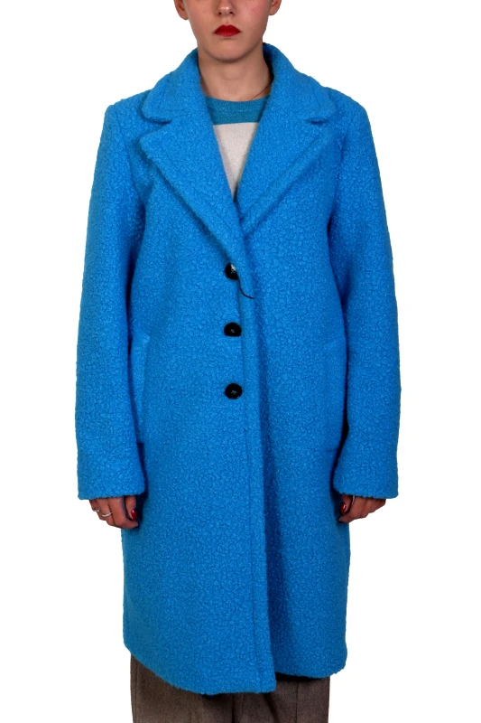 MARELLA MARELLA EMME 1 ΠΑΛΤΟ GHINEA ΜΠΟΥΚΛΕ ΜΠΛΕ ΚΥΑΝΟ