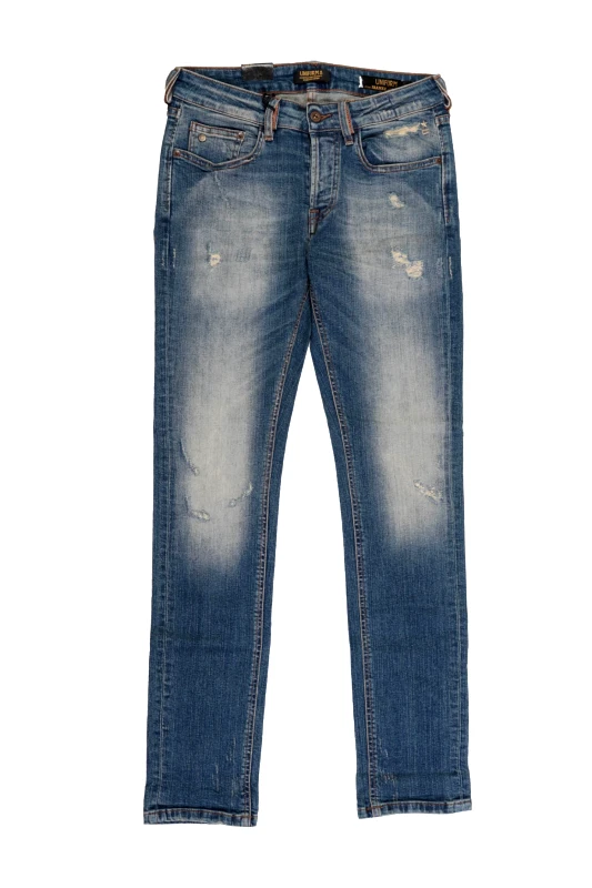 UNIFORM UNIFORM ΠΑΝΤΕΛΟΝΙ JEANS IBANEZ ΦΘΟΡΕΣ DENIM ΜΠΛΕ