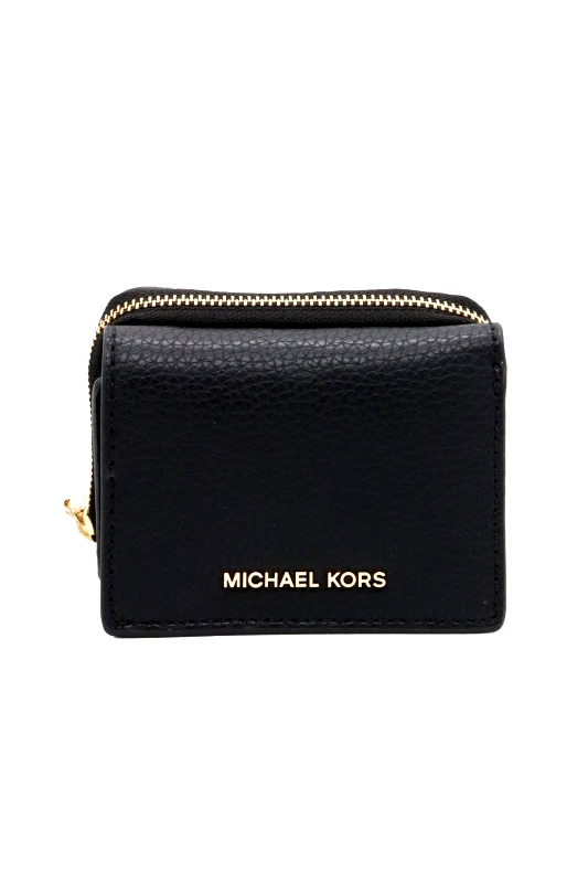 MICHAEL KORS MICHAEL KORS ΠΟΡΤΟΦΟΛΙ EMPIRE SM METAΛΛΙΚΟ LOGO MAYΡΟ