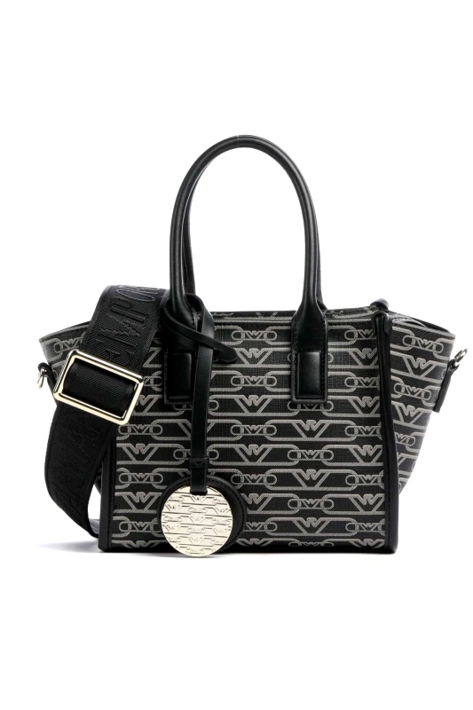 EMPORIO ARMANI EMPORIO ARMANI ΤΣΑΝΤΑΚΙ SHOPPING / CROSSBODY BAG LOGO ΚΑΦΕ / ΜΑΥΡΟ
